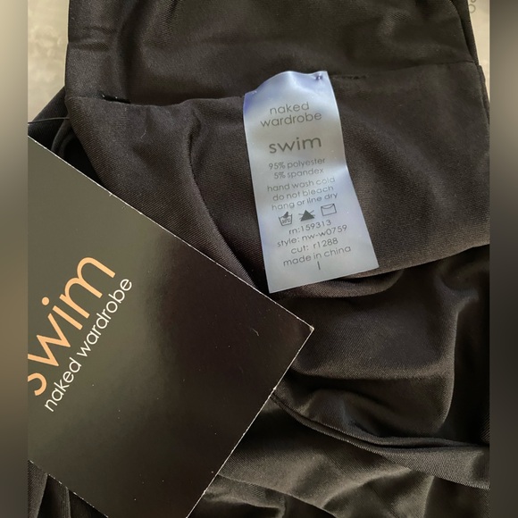 NWT Black Naked Wardrobe Swimsuit - Picture 2 of 4